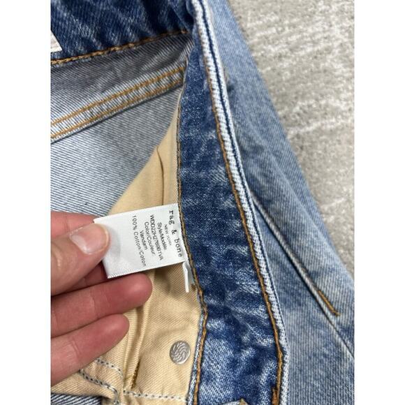 Rag & Bone Rosa Mid Rise Boyfriend Distressed Boho Jean Womens 26 - Picture 3 of 8